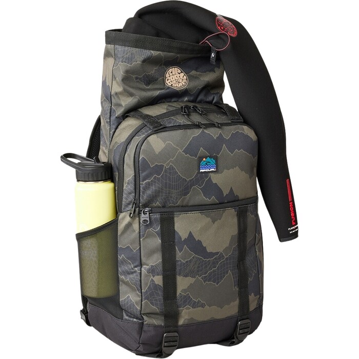 2024 Rip Curl Dawn Patrol 30L Search Backpack 159MBA - Black / Olive